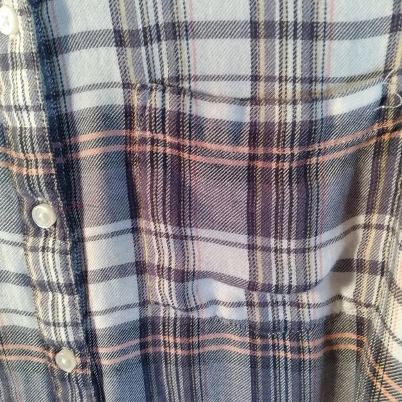 Lucky Brand Plaid Button Front Shirt Size Small - Picture 3 of 11
